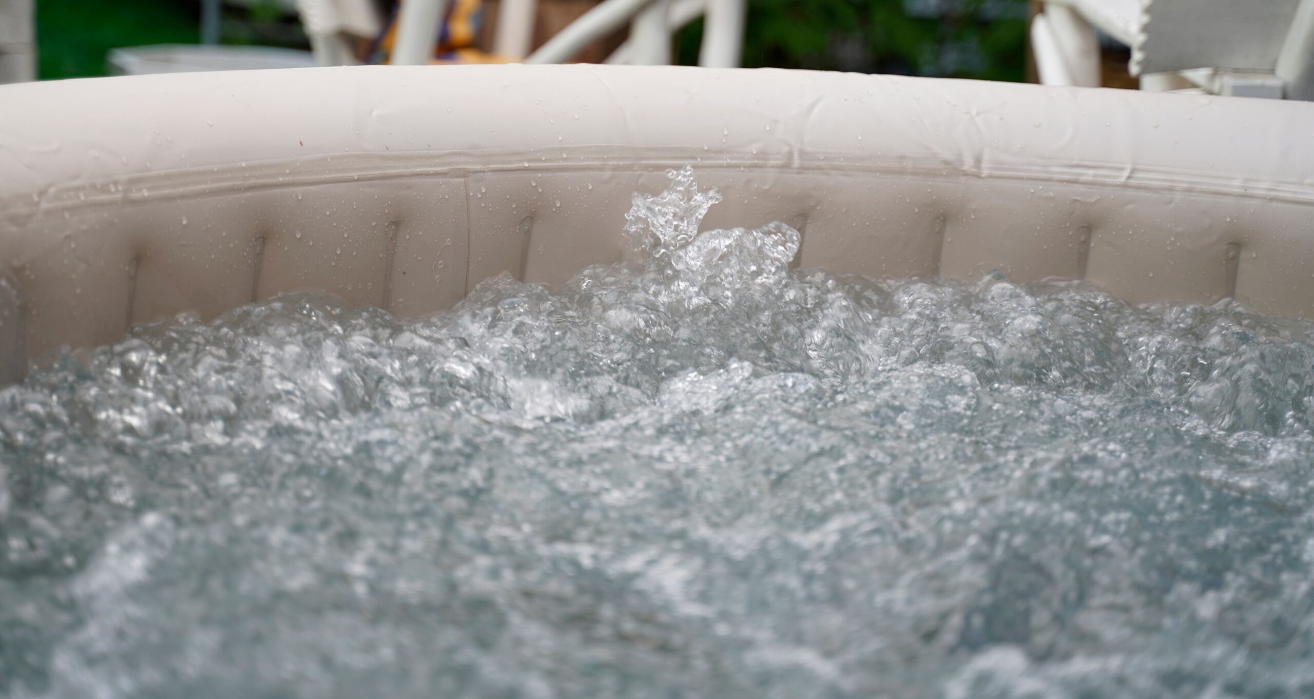 bubbling hot tub